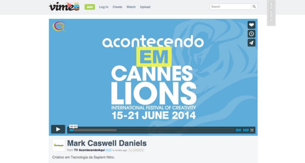 Cannes Lions Content Writing | Acontecendo Aqui