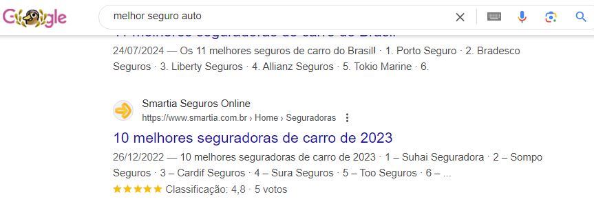 Seleção de palavras-chave relevantes