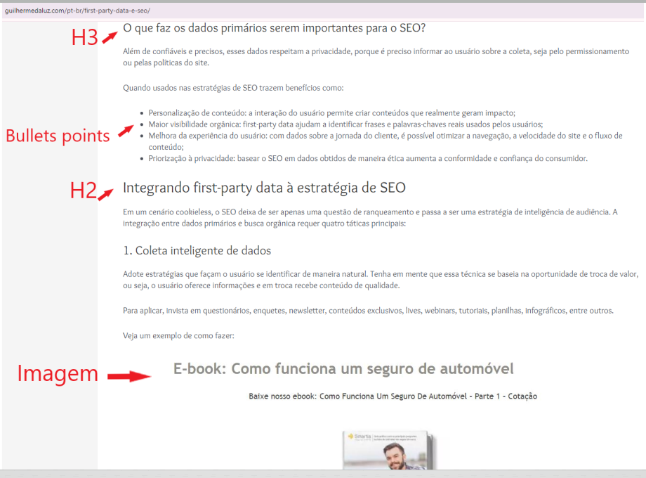 Melhorar a escaneabilidade e estrutura do conteúdo Melhorar a escaneabilidade e estrutura do conteúdo