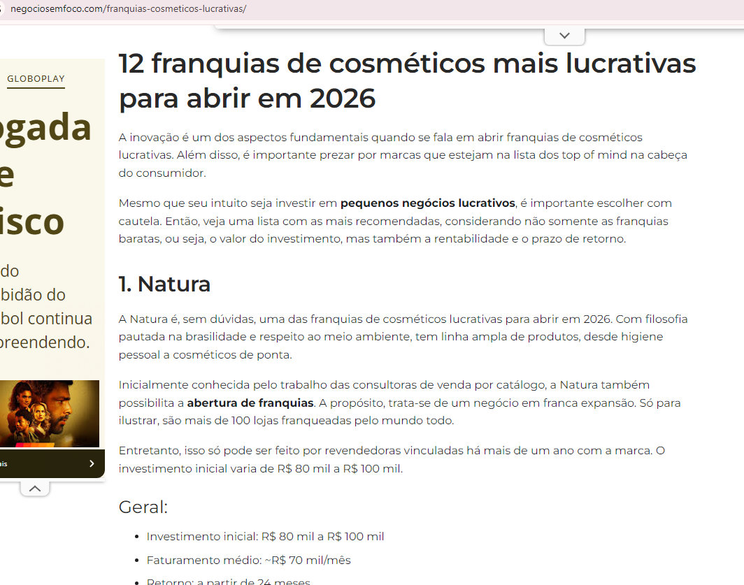 Conteúdo estruturado Conteúdo estruturado